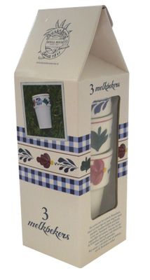 Boerenbont set van 3 melkbekers Sonja 25 cl