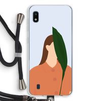 Leaf: Samsung Galaxy A10 Transparant Hoesje met koord Leaf: Samsung Galaxy A10 Transparant Hoesje met koord