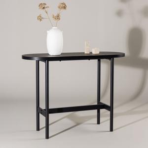 Nohr Ovale Sidetable Derron 110cm - Zwart - Ovaal