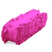 Folat Feest/verjaardag versiering - crepe slingers - roze - 24 mtr - papier - feestartikelen