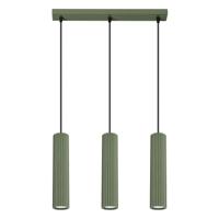 Hanglamp KARBON 3L olijfgroen