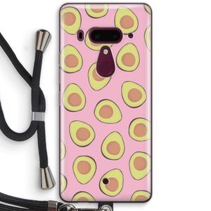 Dancing avocados: HTC U12+ Transparant Hoesje met koord