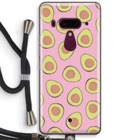 Dancing avocados: HTC U12+ Transparant Hoesje met koord