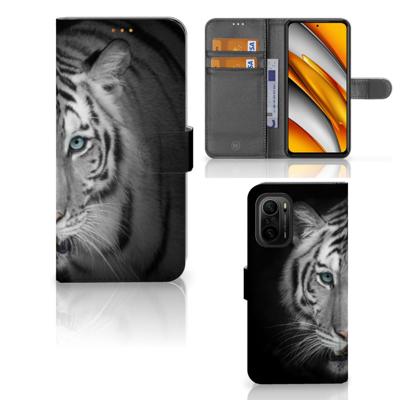 Poco F3 | Xiaomi Mi 11i | Telefoonhoesje | Met pasjeshouder | Tijger