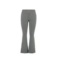MS Mode Plus Size geruite flared legging zwart/wit - thumbnail