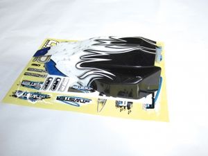 Body Shell Prepainted black/white/blue HD - S10 Twister