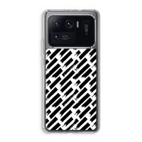 Zwarte vegen: Xiaomi Mi 11 Ultra Transparant Hoesje