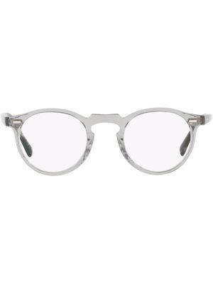 Oliver Peoples lunettes de vue Gregory Peck à monture ronde - Gris