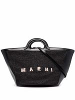 Marni sac à main Tropicalia à logo brodé - Noir - thumbnail