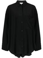 By Malene Birger blouse en soie Derris à manches longues - Noir