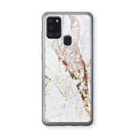 Goud marmer: Samsung Galaxy A21s Transparant Hoesje