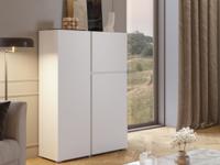 Commode ASYMI 3 deuren wit