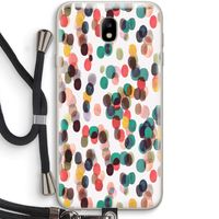 Tropical Dots: Samsung Galaxy J7 (2017) Transparant Hoesje met koord