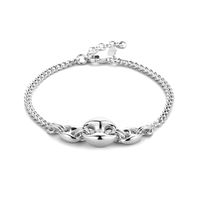 Armband Fantasie zilver 16-19 cm