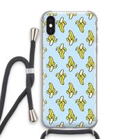 Bananas: iPhone X Transparant Hoesje met koord