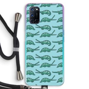 Kroko: Oppo A52 Transparant Hoesje met koord