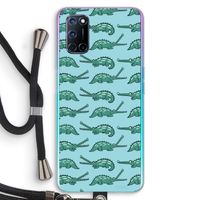 Kroko: Oppo A52 Transparant Hoesje met koord Kroko: Oppo A52 Transparant Hoesje met koord