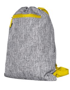 Bags2GO BS15391 Gymsac - Miami - Grey-Melange/Yellow - 43 x 34 cm
