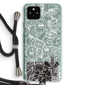 Vexx City #2: Pixel 5a 5G Transparant Hoesje met koord