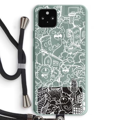 Vexx City #2: Pixel 5a 5G Transparant Hoesje met koord