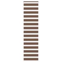 VidaXL Zebra rolgordijn 55x200 cm stofbreedte 50,9 cm polyester bruin