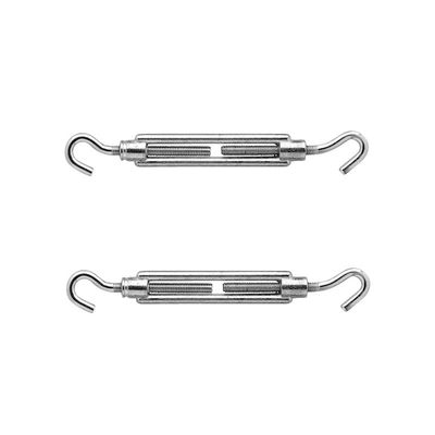6x stuks spanschroeven / draadspanner RVS 9 cm