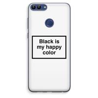 Black is my happy color: Huawei P Smart (2018) Transparant Hoesje