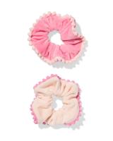 HEMA Scrunchies Roze - 2 Stuks