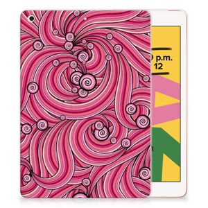 Apple iPad 10.2 | iPad 10.2 (2020) | 10.2 (2021) Tablethoes Swirl Pink