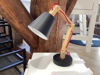 Lifetime bureaulamp hout / metaal zwart