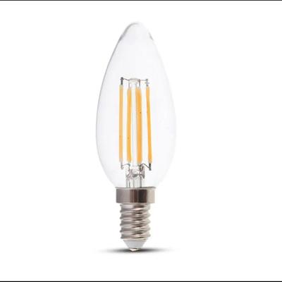 E14 LED Lamp - 4 Watt 400 Lumen - 3000K Warm wit - Vervangt 35 Watt - E14 fitting - Kaarslamp - Kleine fitting