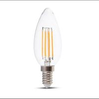 E14 LED Lamp - 4 Watt 400 Lumen - 3000K Warm wit - Vervangt 35 Watt - E14 fitting - Kaarslamp - Kleine fitting