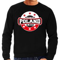 Have fear Poland is here /Polen supporter sweater zwart voor heren - thumbnail