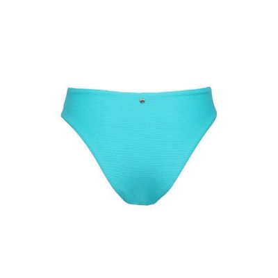 Seafolly high leg bikinibroekje met rib structuur turquoise Seafolly high leg bikinibroekje met rib structuur turquoise