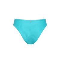 Seafolly high leg bikinibroekje met rib structuur turquoise - thumbnail