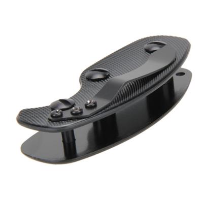 Draagbare metalen Sleutelopslag clip met aluminiumlegering Rugclip (zwart)