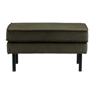 BePureHome Rodeo Hocker - Velvet - Green Hunter