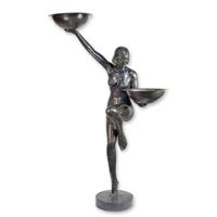 A BRONZE FIGURAL ART DECO FOUNTAIN A BRONZE FIGURAL ART DECO FOUNTAIN