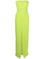 Solace London robe longue The Bysha à design sans bretelles - Vert