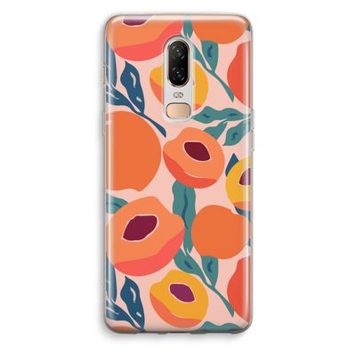 Perzik: OnePlus 6 Transparant Hoesje