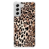 Samsung Galaxy S21 FE shockproof hoesje - Golden wildcat
