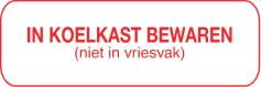 Blockland Strooketiket koelkast bew niet vriesvak 30 x 7mm