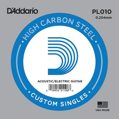 D'Addario PL010 Losse Snaar .010 Elektrisch / Western D'Addario PL010 Losse Snaar .010 Elektrisch / Western