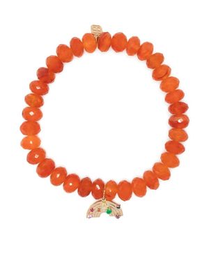 Sydney Evan bracelet en or 14ct à breloque Rainbow