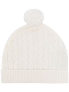 N.PEAL KIDS bonnet en cachemire biologique - Blanc