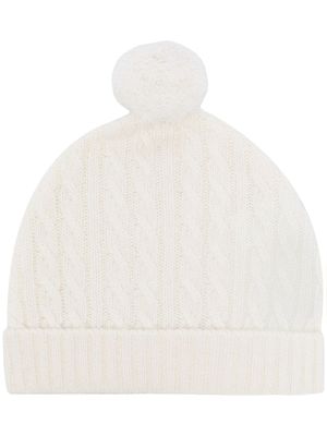 N.PEAL KIDS bonnet en cachemire biologique - Blanc