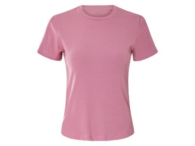 esmara Geribd dames shirt (Lichtroze, XS (32/34))