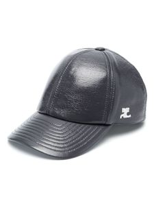 Courrèges casquette à logo brodé - Gris