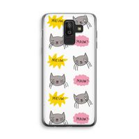 Meow: Samsung Galaxy J8 (2018) Transparant Hoesje