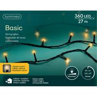 Kerstverlichting - 360 leds - klassiek warm wit -2700 cm - zwart snoer -timer en dimmer